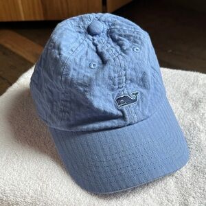 Vineyard Vines Light Blue Whale Logo Hat Adjustable